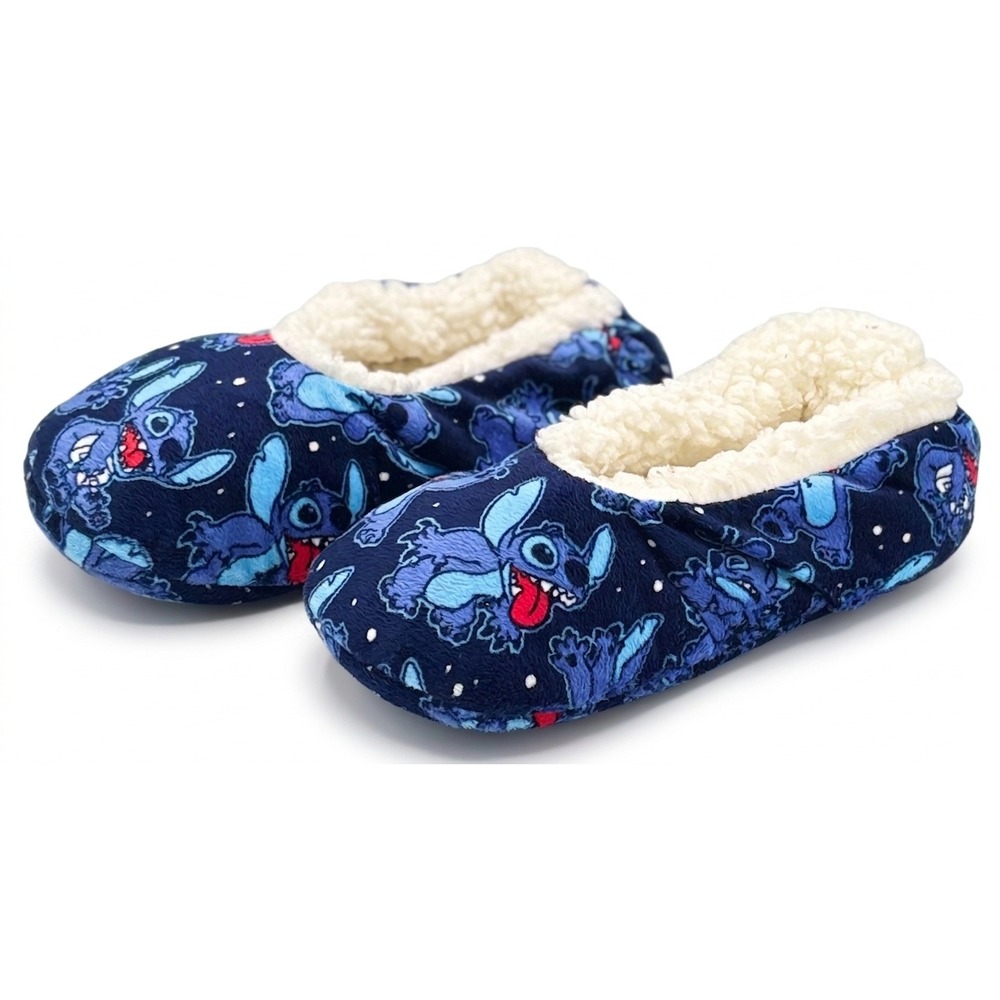 Disney Lilo & Stitch Plush Women's Size 6 Cozy Comfort Slipper Socks House Shoes